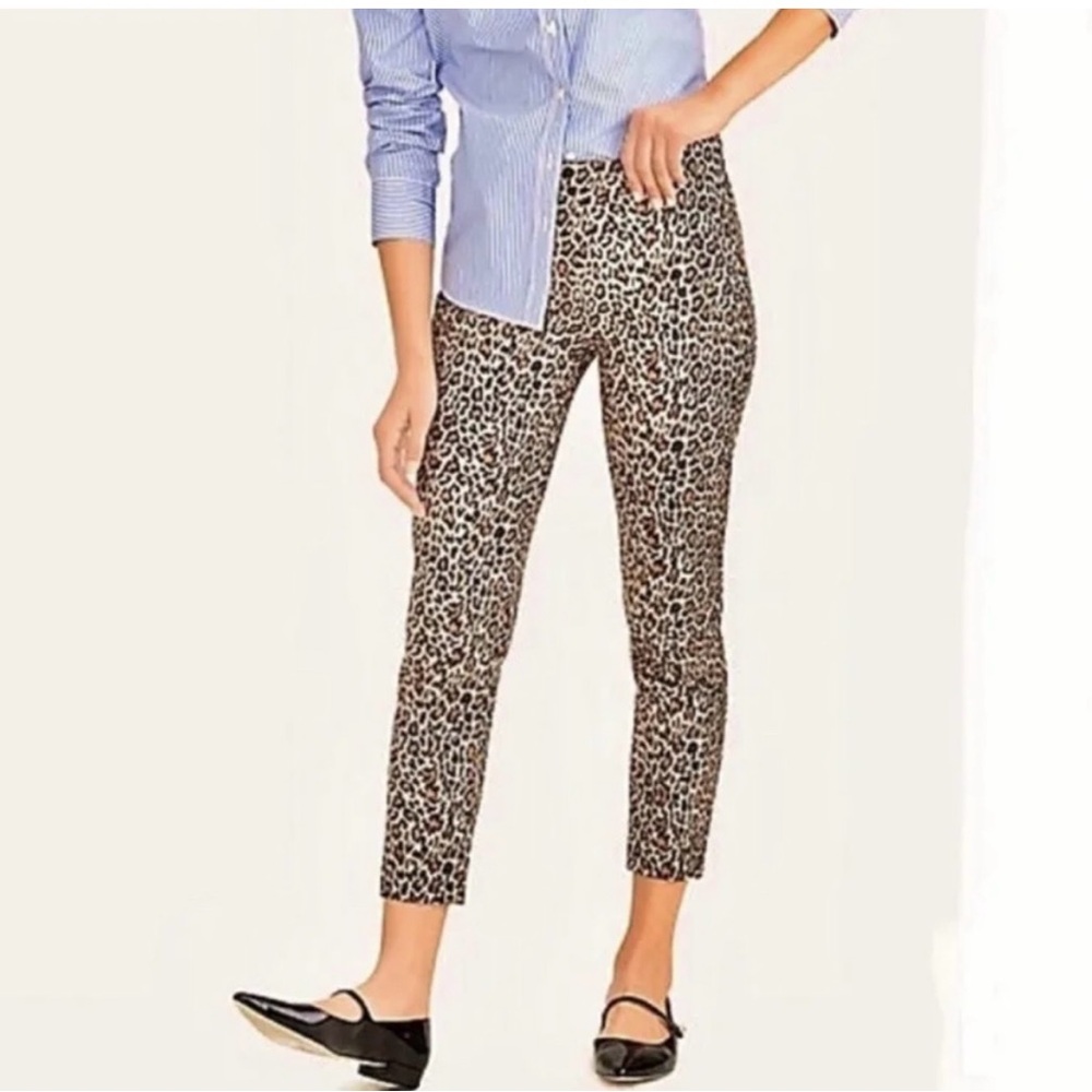 J.Crew Winnie women Leopard Print pants